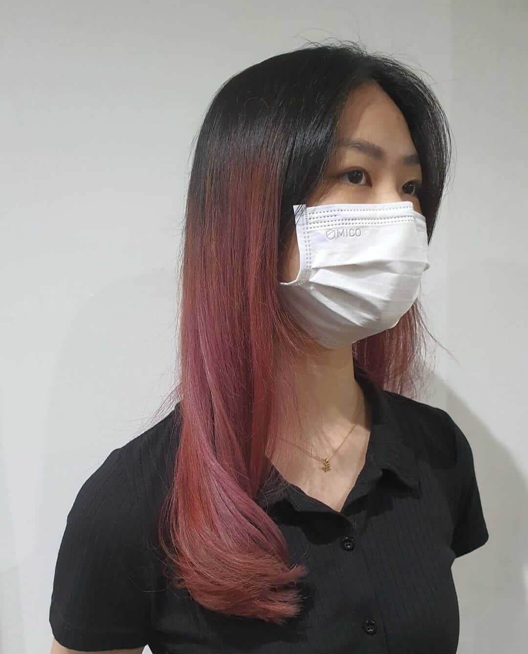 Deep conditioning hair mask treatment session at Stage Hair Studio