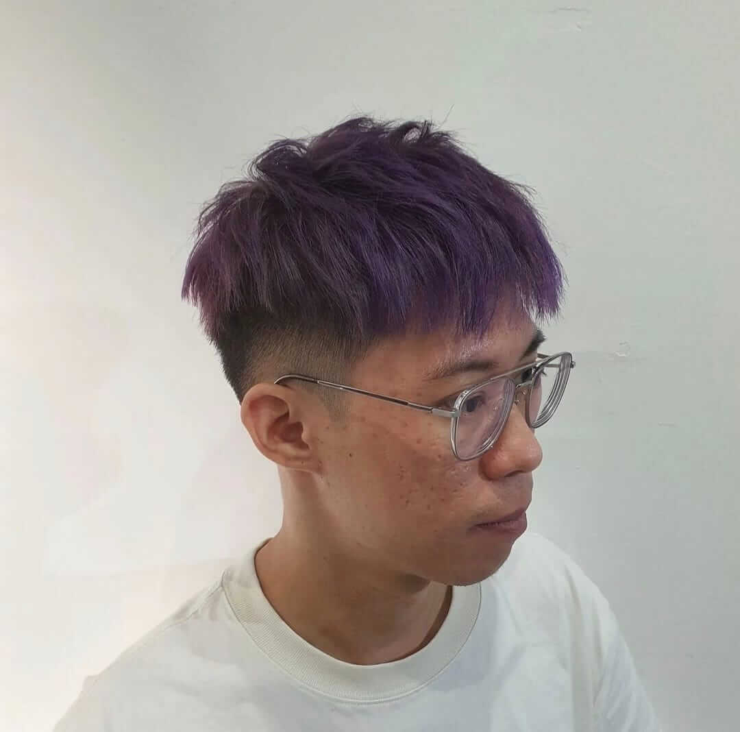 Crimson red hair colour by Stage Hair Studio Singapore